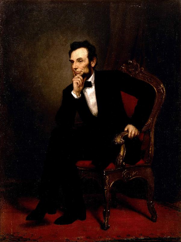 George P.A.Healy Abraham Lincoln Germany oil painting art